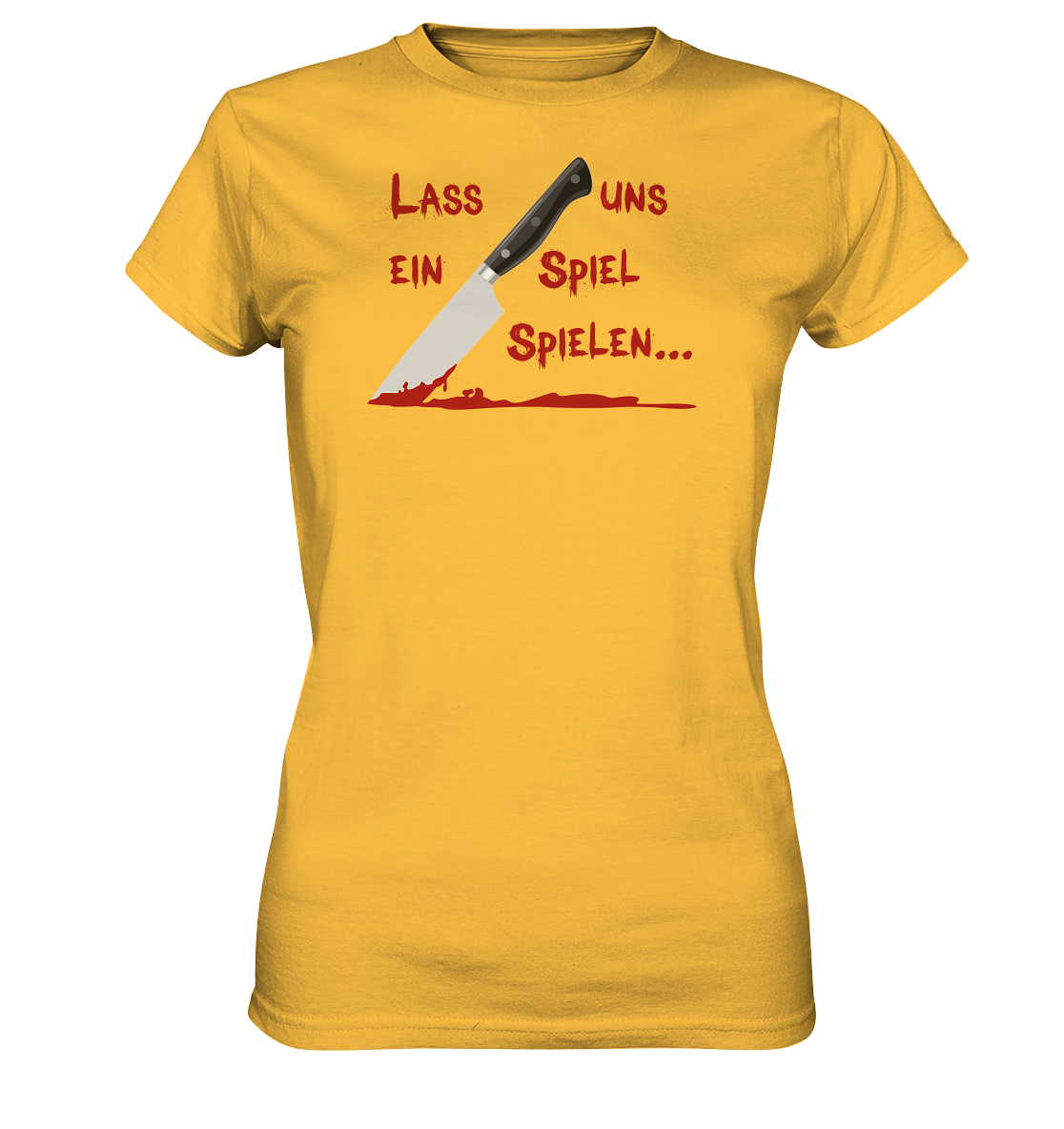 Halloween: Lass uns ein Spiel spielen - Geile Sprüche, Geile Designs - Ladies Premium Shirt