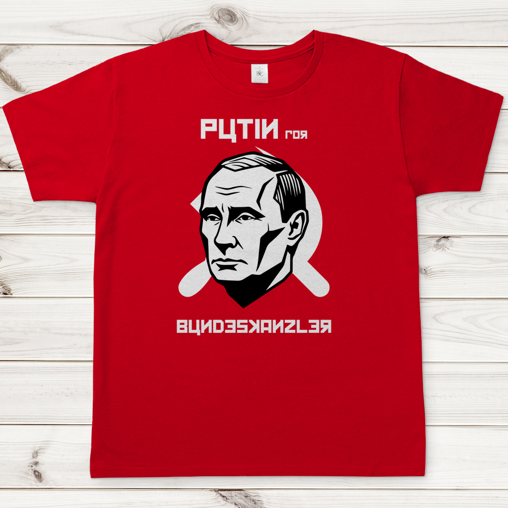 Herren T-Shirt Kanzler ROT