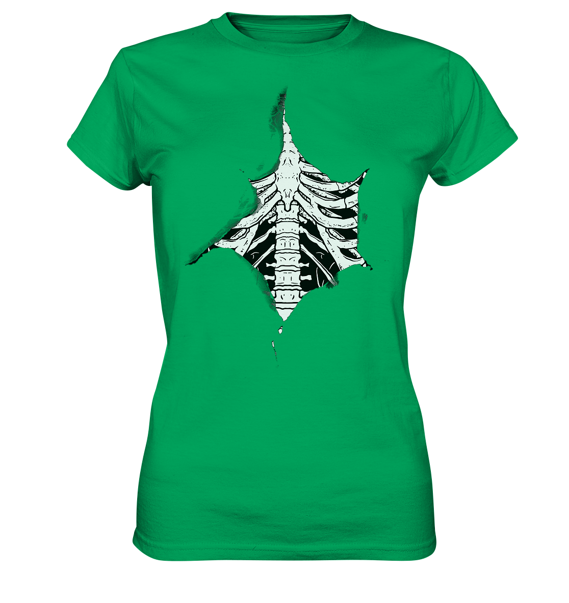 Halloween: Skelett (used look) - Ladies Premium Shirt