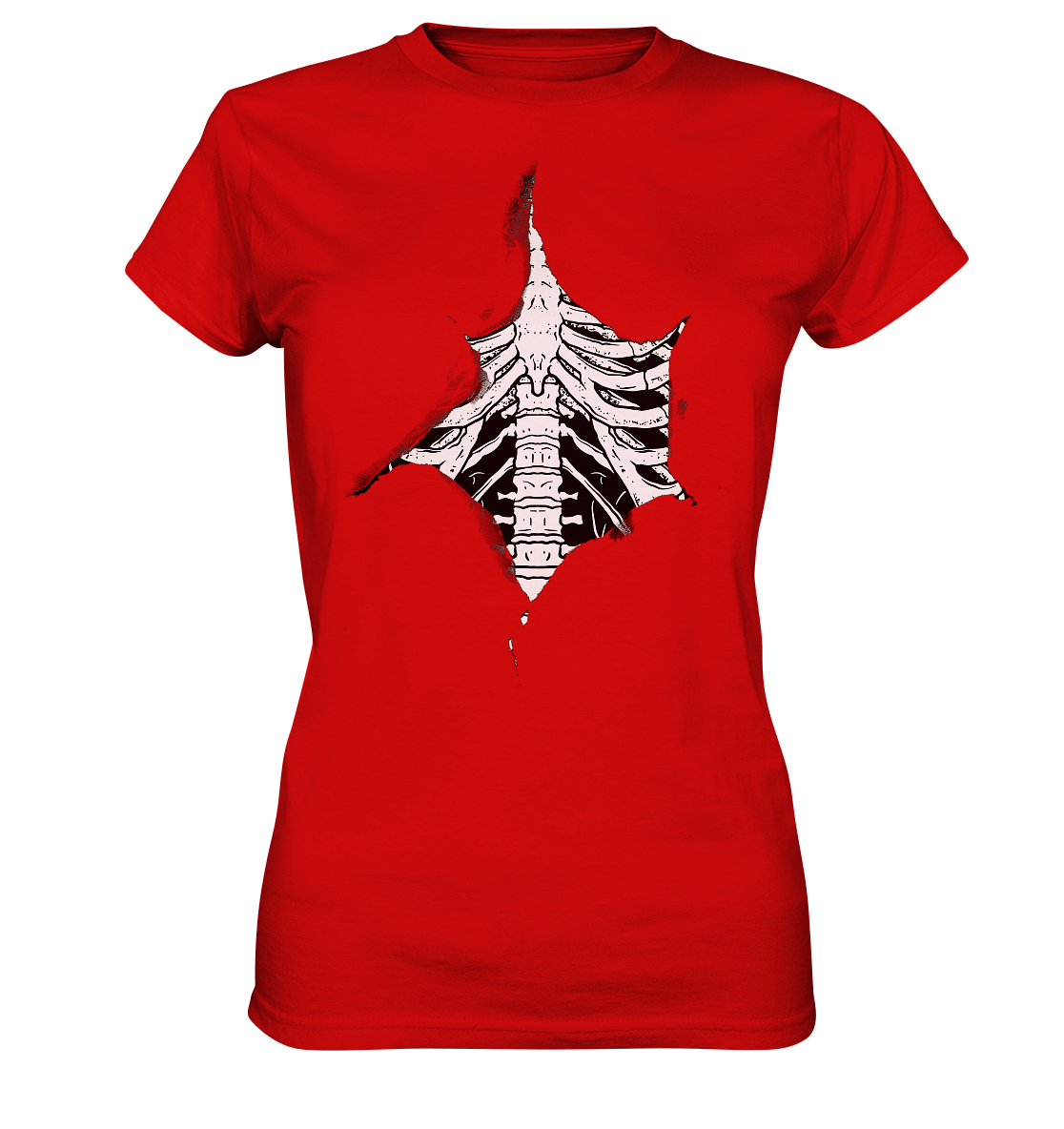 Halloween: Skelett (used look) - Ladies Premium Shirt