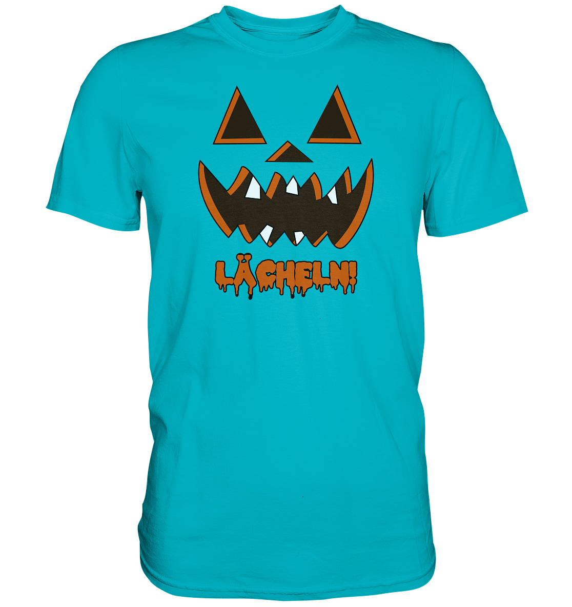 Halloween: Lächeln! - Geile Sprüche, Geile Designs - Premium Shirt