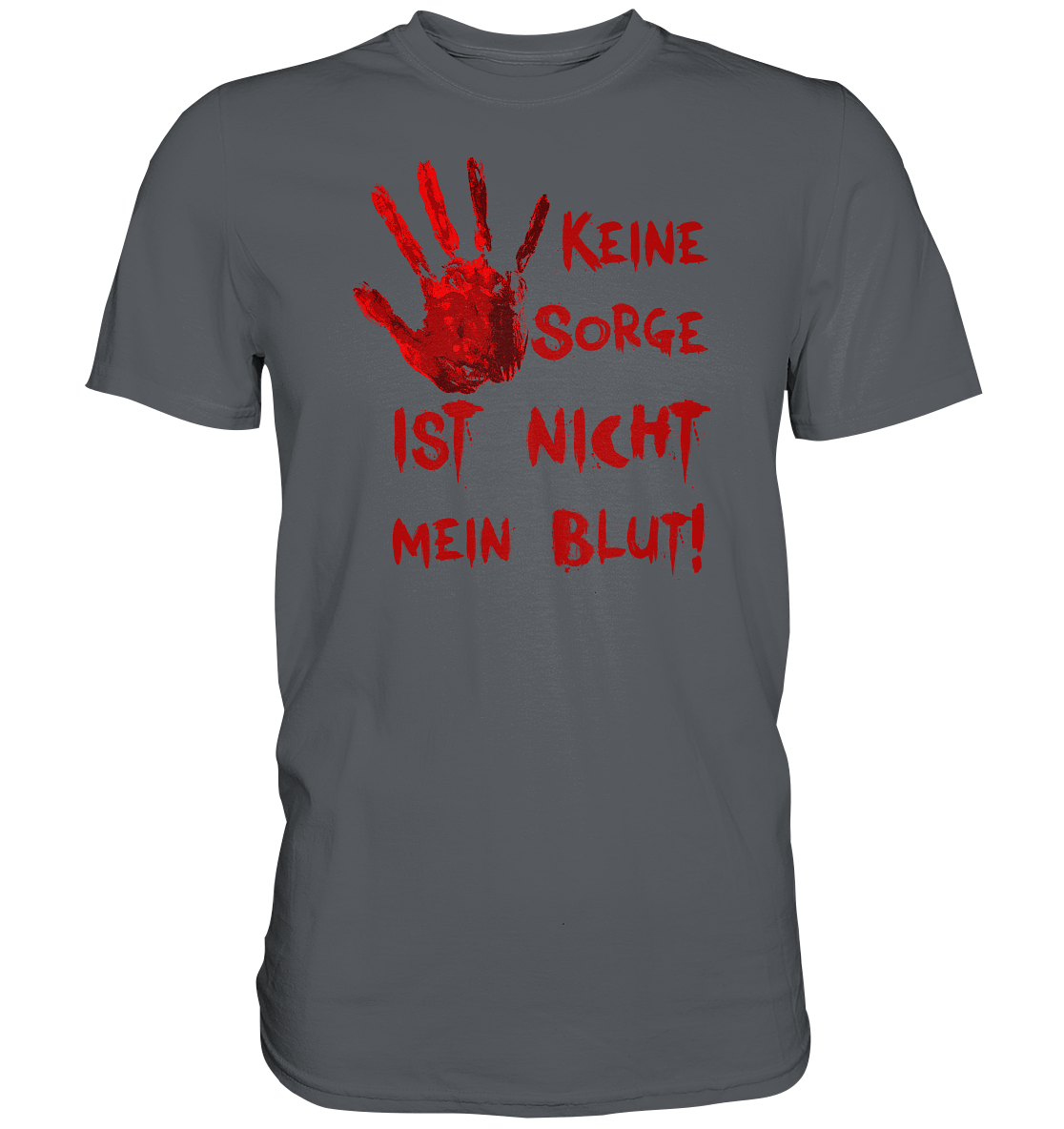 Halloween: Keine Sorge, ist nicht mein Blut - Geile Sprüche, Geile Designs - Premium Shirt